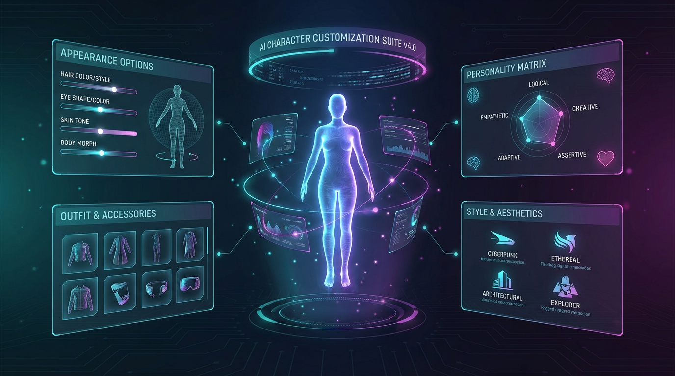 AI Allure Character Customization Options and Personality Settings