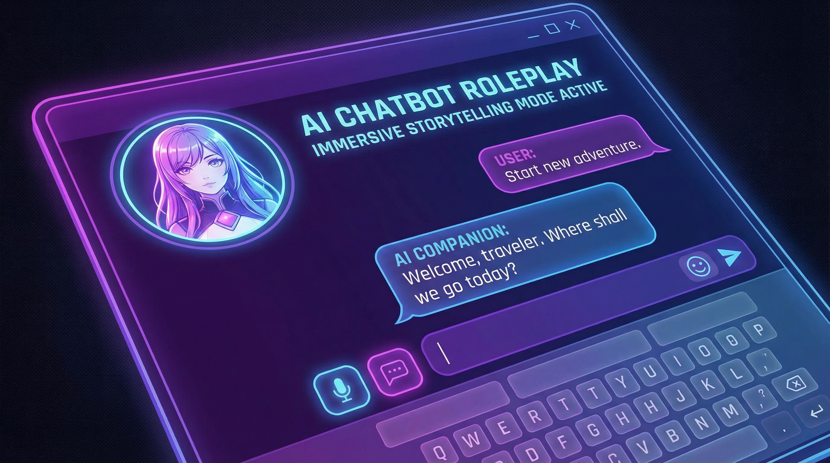 Fantasy AI Roleplay Chat Interface