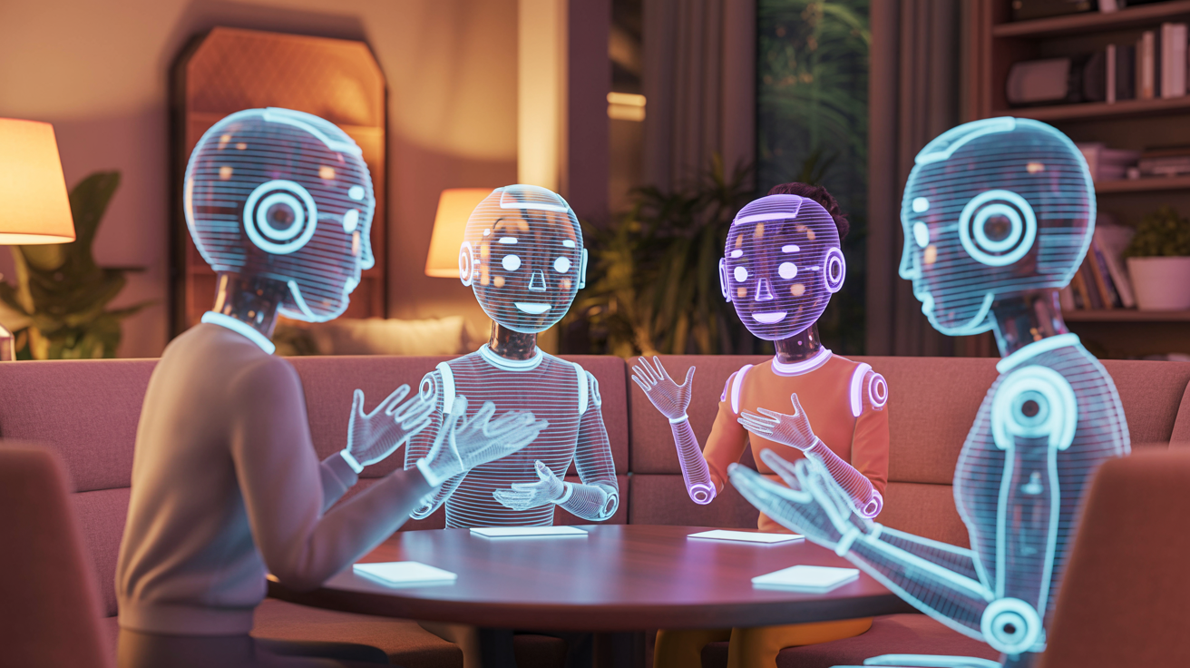 Nomi AI Group Chat Feature - Multiple AI Companions Interacting Together