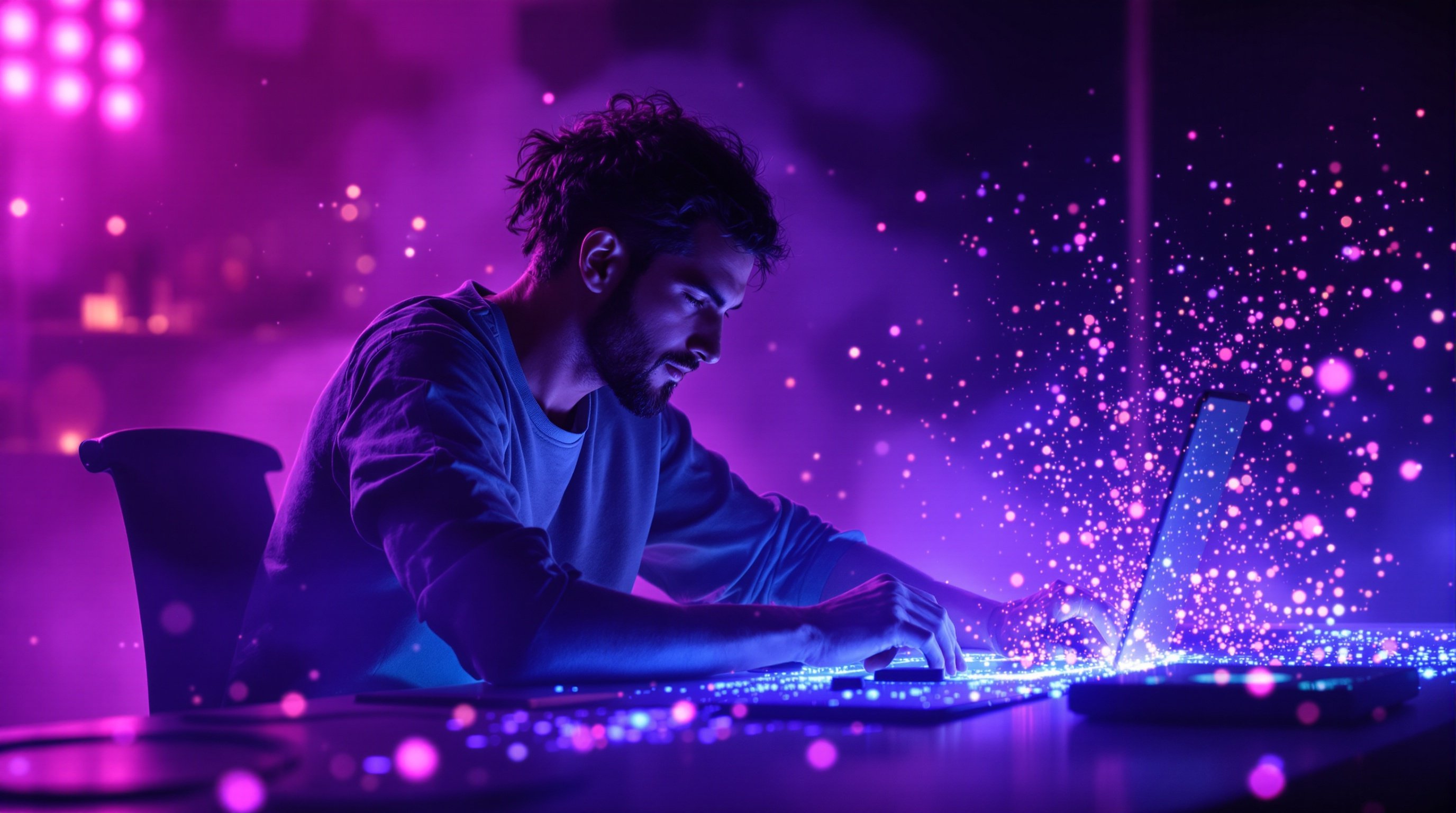 Immersive AI roleplay scene showing creative storytelling and fantasy elements with dramatic lighting